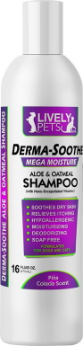Lively Pets Derma-Soothe Mega Moisture Aloe & Oatmeal Dog & Cat Shampoo