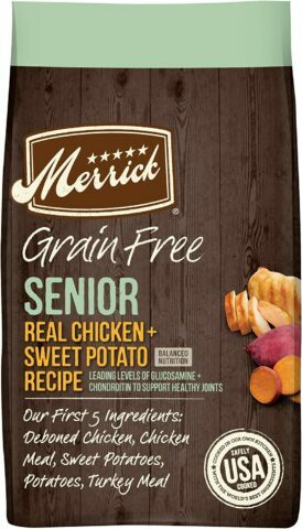 Merrick Grain-Free Senior Chicken + Sweet Potato Recipe Dry Dog Food