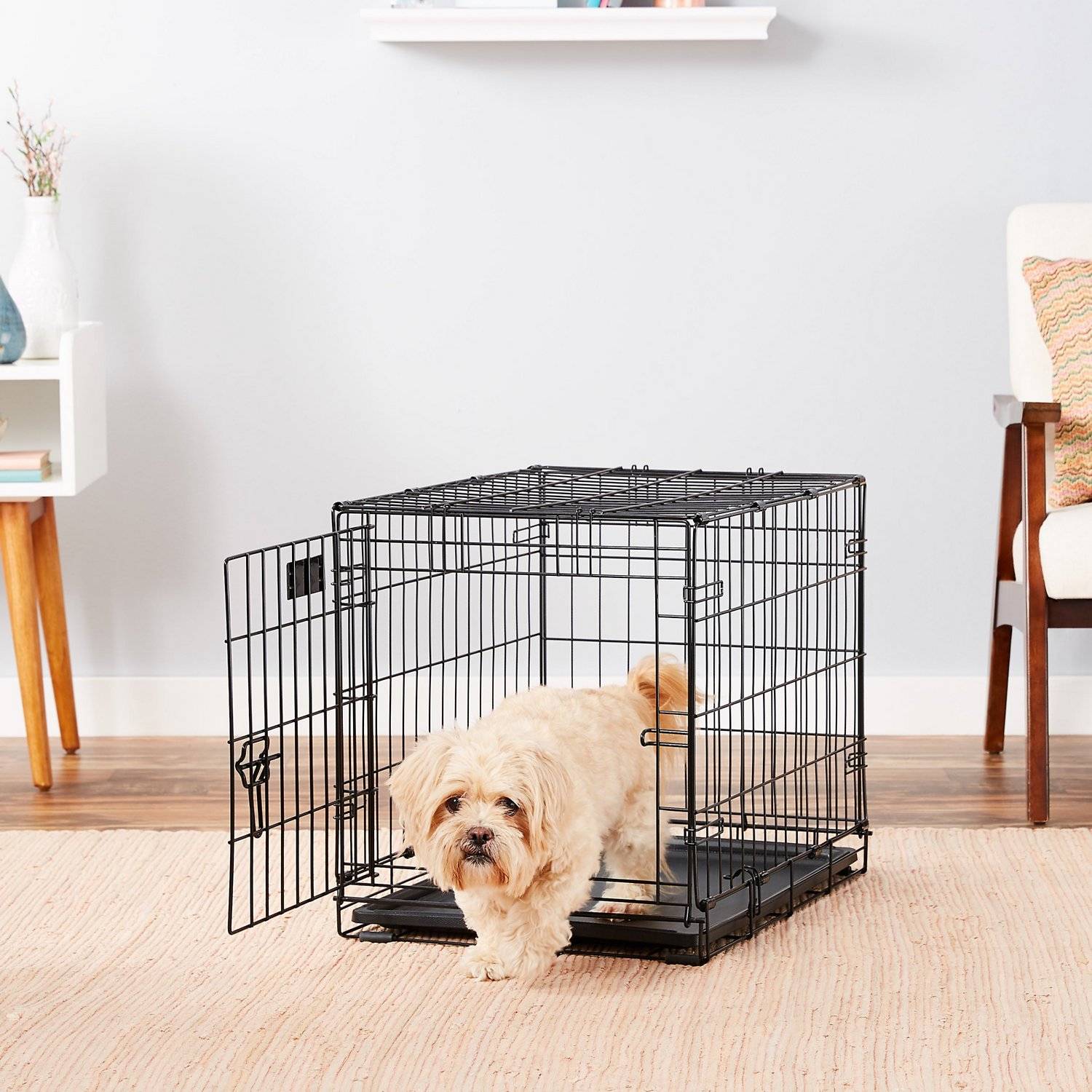 MidWest iCrate Fold & Carry Single Door Collapsible Wire Dog Crate (1)