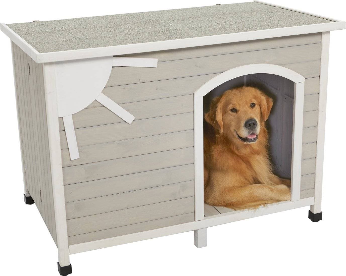 Midwest Eillo Folding Outdoor Wood Doghouse (1)