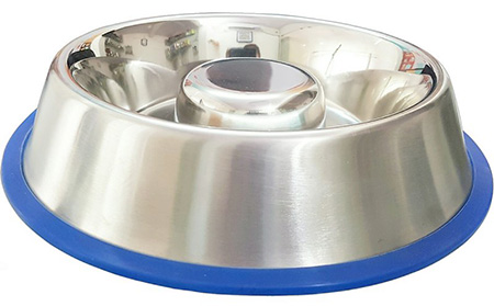 Mr. Peanut’s Slow-Feed Stainless Steel Bowl