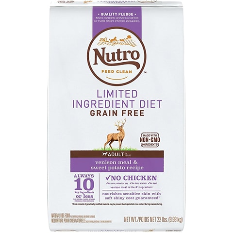 NUTRO Limited Ingredient Diet Grain-Free Adult Venison & Sweet Potato Dry Dog Food