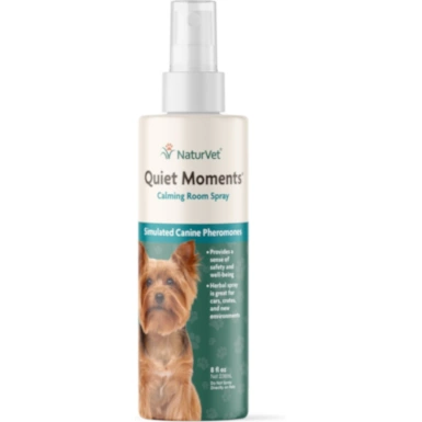 NaturVet Quiet Moments Simulated Canine Pheromones Calming Spray for Dogs