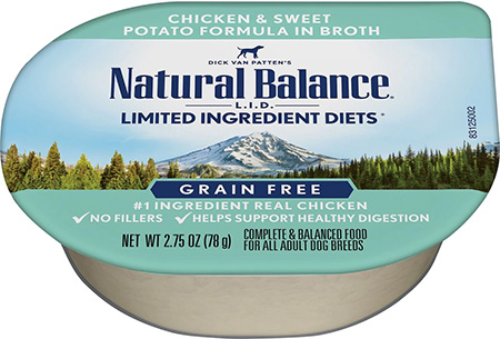 Natural Balance Limited Ingredient Diet Chicken and Sweet Potato Shreds Grain-Free Wet Dog Food