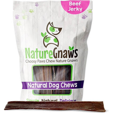 Nature Gnaws Beef Jerky Chews Dog Treats