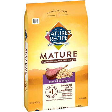 Nature’s Recipe Mature Lamb & Rice Dry Dog Food