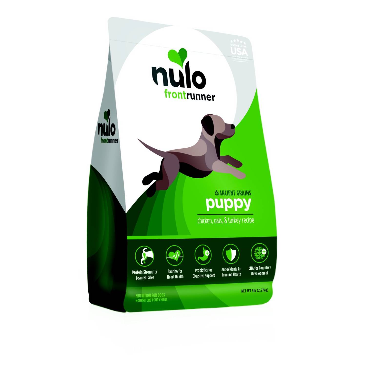 Nulo Frontrunner Ancient Grains Chicken, Oats & Turkey Puppy Dry Dog Food (1)