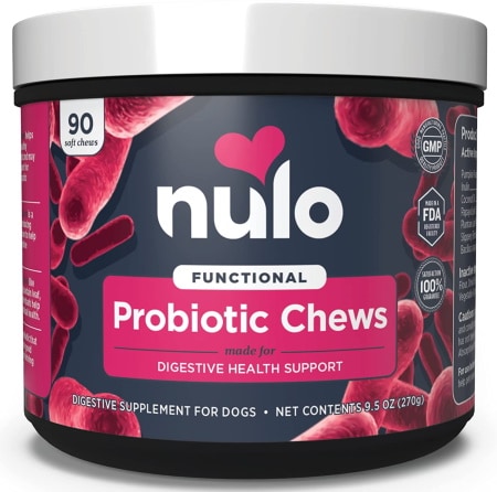 Nulo Probiotic Beef Flavored Soft Chews Digestive Supplement for Dogs