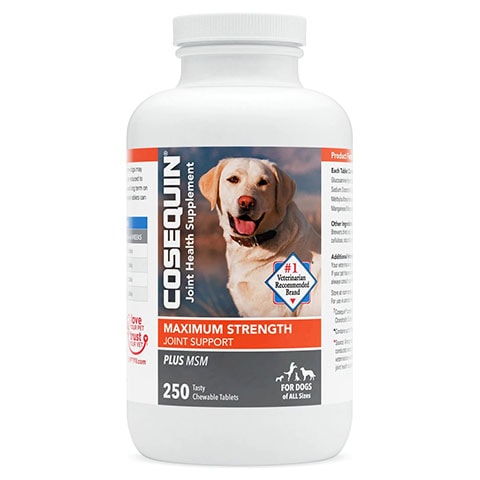 Nutramax Cosequin Hip & Joint Maximum Strength Plus MSM Chewable Tablets
