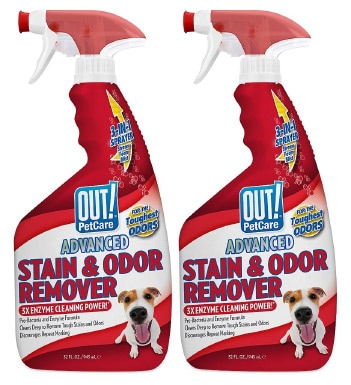 OUT! PetCare Advanced Stain & Odor Remover (2 Bottles)