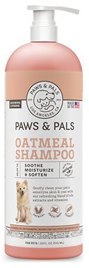 Paws And Pals Oatmeal, Sweet Basil, And Turmeric Shampoo