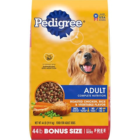 Pedigree Adult Complete Nutrition Roasted Chicken, Rice & Vegetable Flavor Dry Dog Food