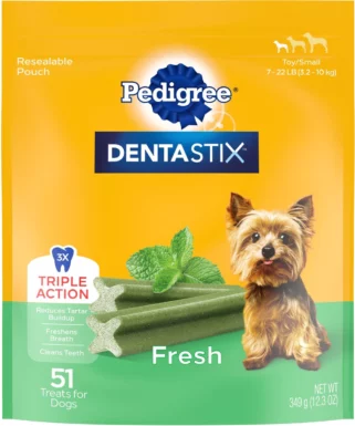 Pedigree Dentastix Fresh Mint Flavored Mini Dental Dog Treats