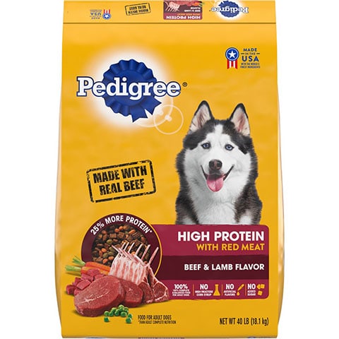 Pedigree High Protein Beef & Lamb Flavor Adult Dry Dog Food