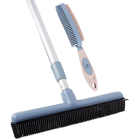 Pet Hair Removal Rubber Broom