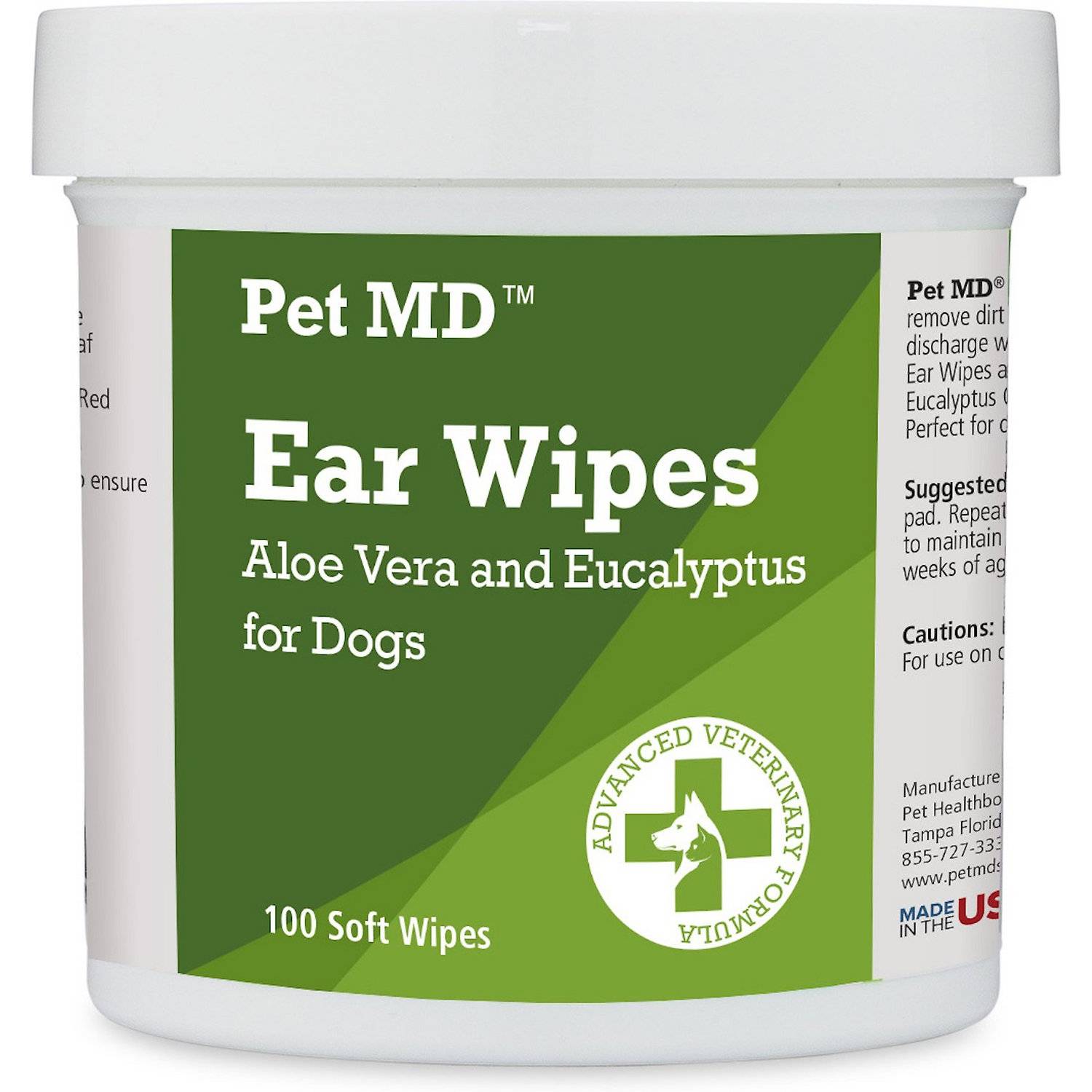Pet MD Aloe Vera & Eucalyptus Ear Wipes