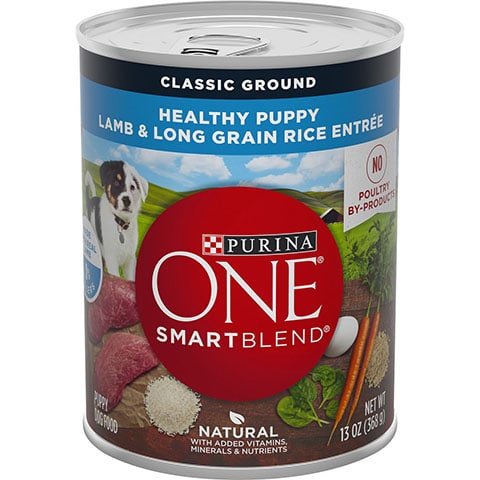 Purina ONE SmartBlend Classic Ground Healthy Puppy Lamb & Long Grain Rice Entree Canned Dog Food