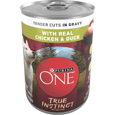 Purina ONE SmartBlend True Instinct Tender Cuts in Gravy with Real Chicken & Duck