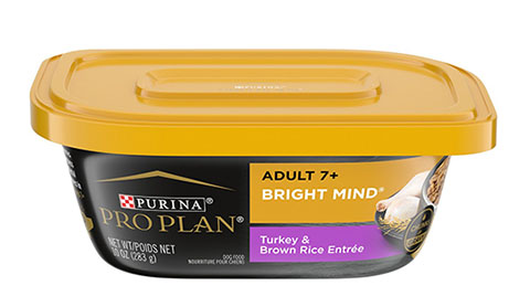 Purina Pro Plan Bright Mind Senior Adult 7+ Turkey & Brown Rice Entree Wet Dog Food