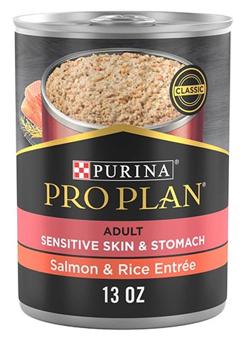 Purina Pro Plan Focus Adult Classic Sensitive Skin & Stomach Salmon & Rice Entrée Canned Dog Food