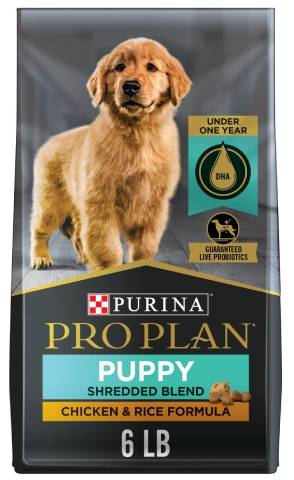 Purina Pro Plan Puppy Shredded Blend Chicken & Rice Formula with Probiotics Dry Dog Food