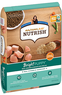Rachael Ray Nutrish Bright Puppy Natural Real Chicken & Brown Rice Recipe