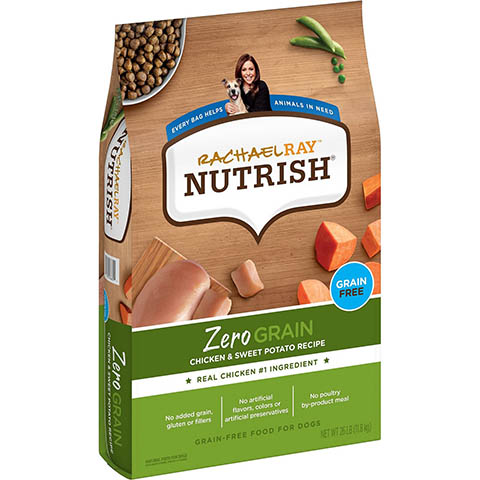 Rachael Ray Nutrish Zero Grain Natural Chicken & Sweet Potato Recipe Grain-Free Dry Dog Food