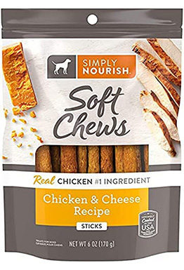 SIMPLY NOURISH (1) Soft Chews Chicken & Cheese Sticks 1-6 OZ