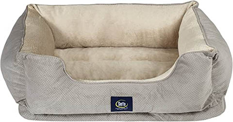 Serta Orthopedic Bolster Dog Bed w:Removable Cover