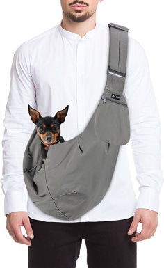 SlowTon Hands-Free Padded and Adjustable Sling Dog & Cat Carrier