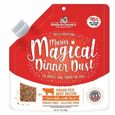 Stella & Chewy's Marie's Magical Dinner Freeze-Dried Raw Dust Grass-Fed Beef Dog Food Topper