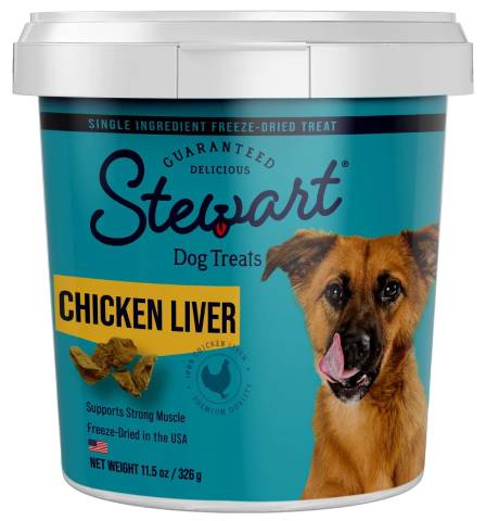 Stewart Chicken Liver Freeze-Dried Raw Dog Treats