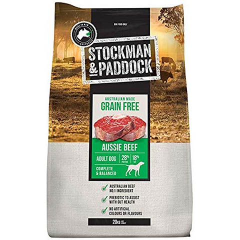 Stockman and Paddock Grain-Free Dry Dog Food Beef