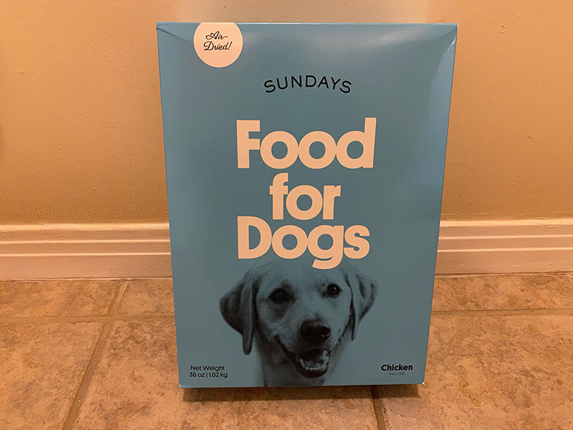 Sundays for Dogs Chicken Recipe packaging