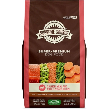 Supreme Source Grain-Free Salmon Meal & Sweet Potato Recipe Dry Dog Food