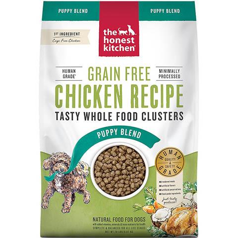 The Honest Kitchen Whole Food Clusters Chicken Recipe Puppy Blend Grain-Free Dog Food