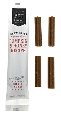 The Pet Gourmet Chew Stick – Pumpkin and Honey Recipe