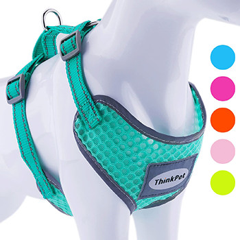 ThinkPet Reflective Breathable Soft Air Mesh Puppy Harness