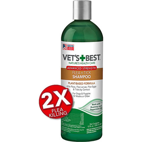 Vet's Best Advanced Strength Flea & Tick Dog Shampoo