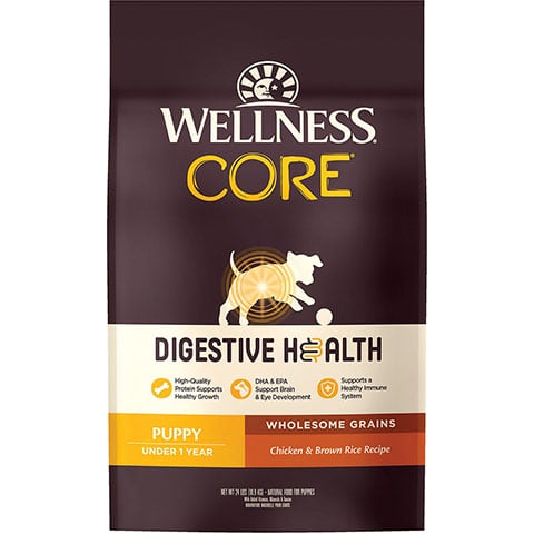 Wellness CORE Digestive Health Puppy Chicken & Brown Rice Dry Dog Food