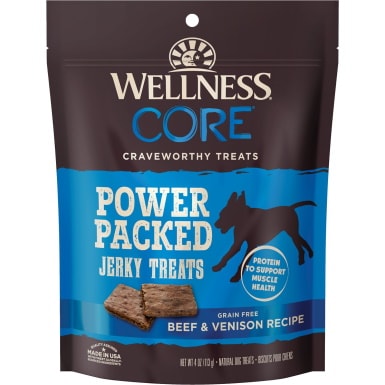 Wellness CORE Power Packed Venison Grain-Free Jerky Dog Treats