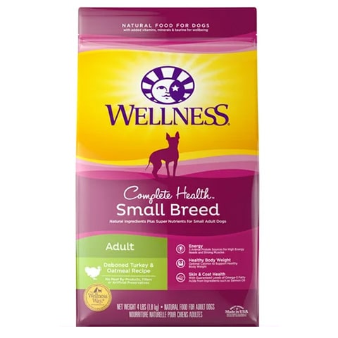 Wellness Complete Health Natural Dry Small Breed Dog Food, Turkey & Oatmeal