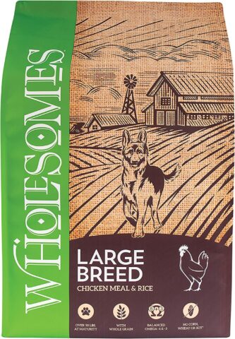 Wholesomes Large Breed with Chicken Meal & Rice Formula