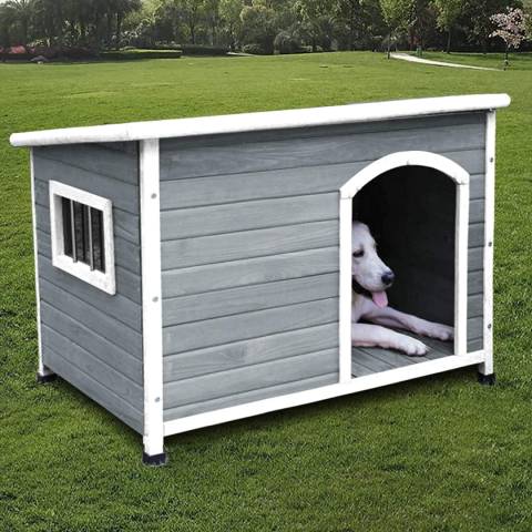 Wooden Outdoor Weatherproof Dog House