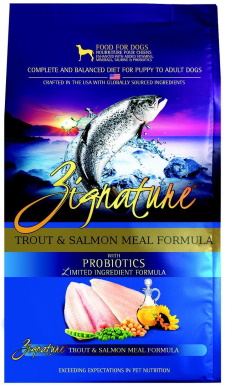 Zignature Trout & Salmon With Probiotic Dry Dog Food