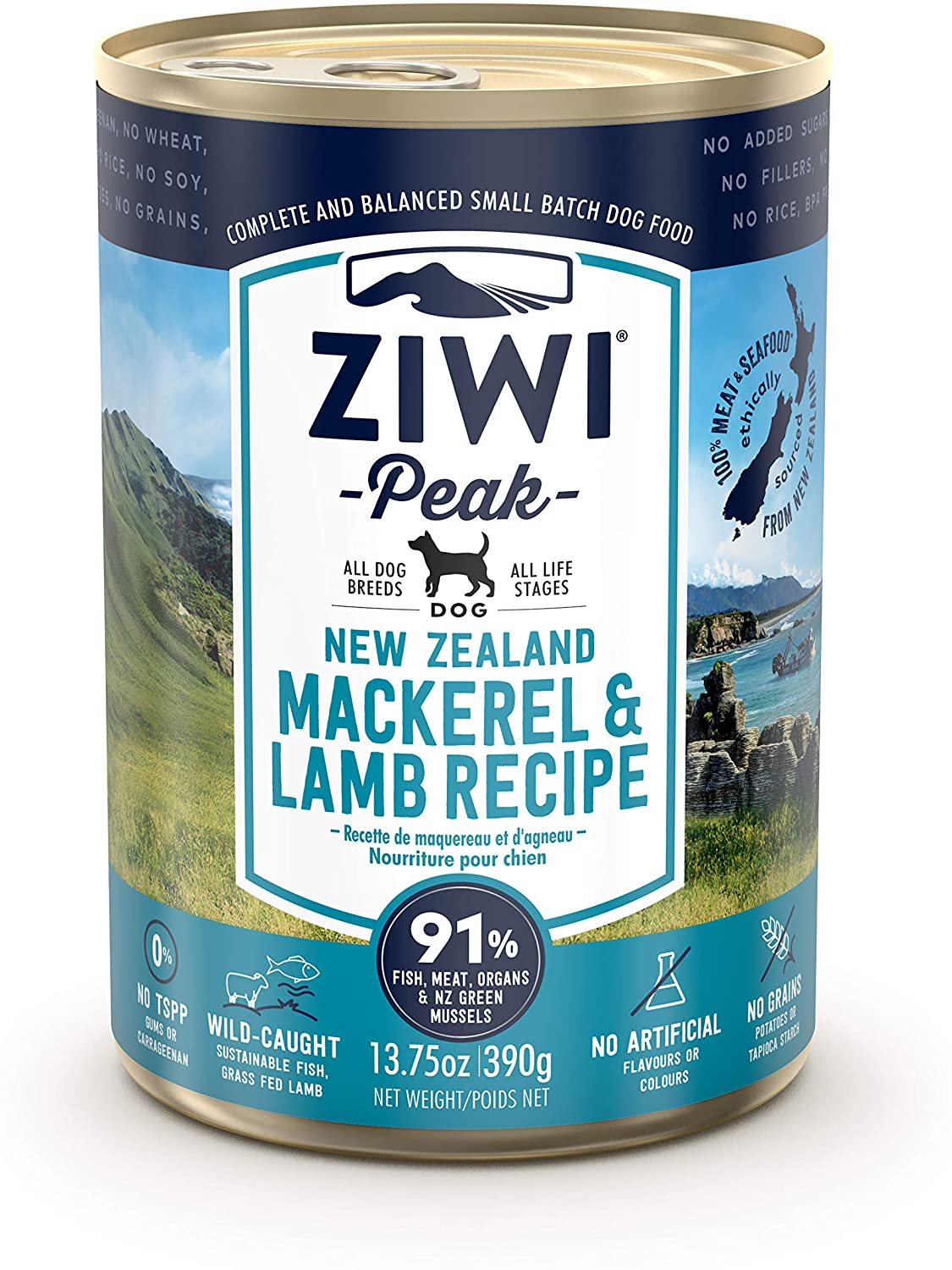 Ziwi Peak Canned Mackerel & Lamb Recipe Dog Food