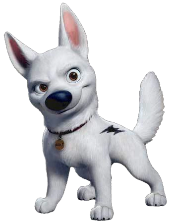 bolt dog from the movie bolt