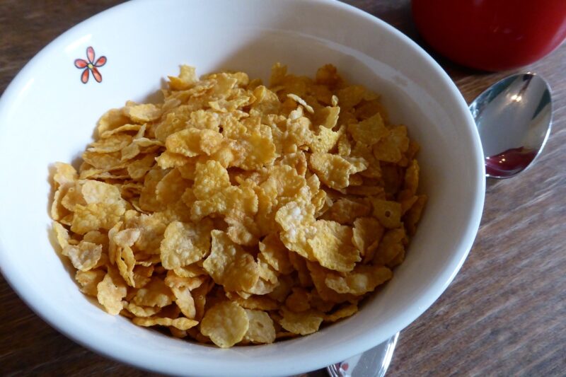 cereal in a bowl