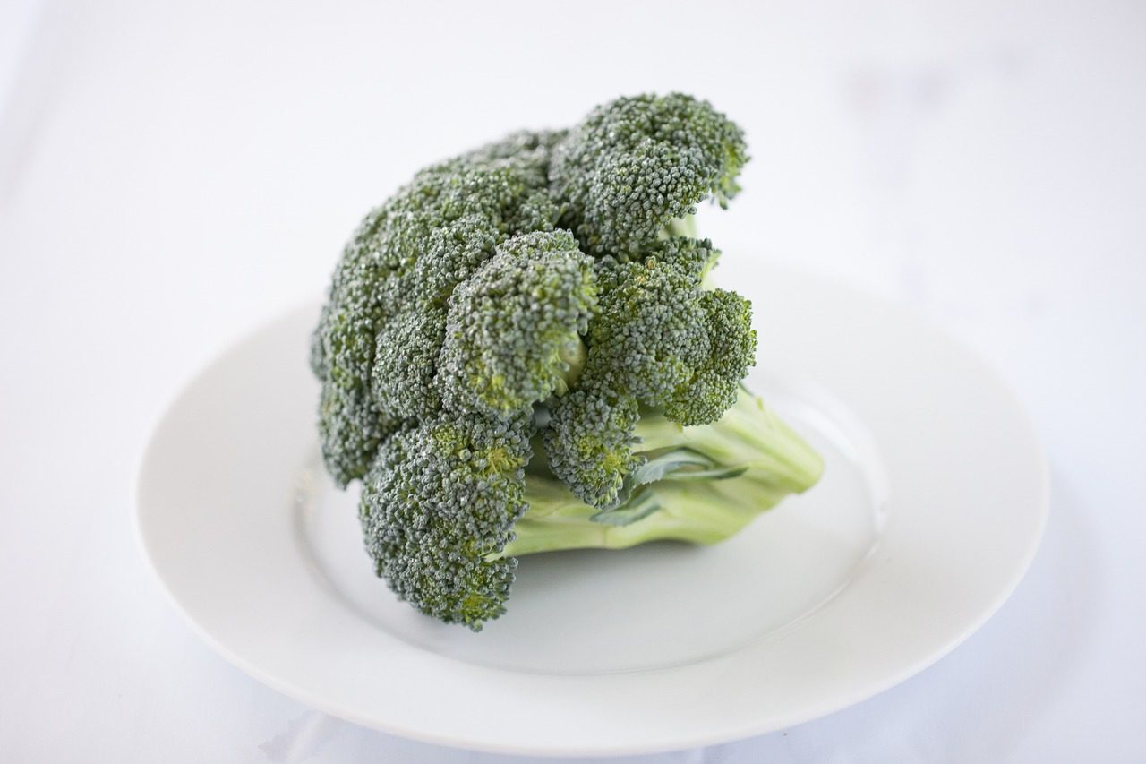 broccoli in a plate
