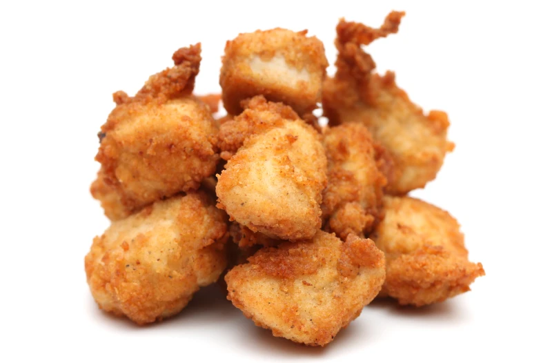 chick-fil-a chicken nuggets on white background